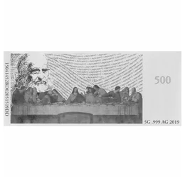 Leonardo da Vinci, comemorarea a 500 de ani, argint - Cina cea de taină
