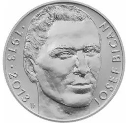 Josef Bican, 200 coroane, argint de 925/1000, Cehia, 2013