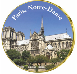 Notre Dame, medalie colorată
