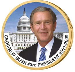 George W. Bush - al 43-lea preşedinte al SUA, 1 dolar, SUA