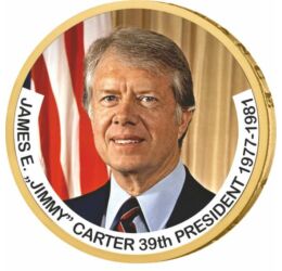  1 dolar, Jimmy Carter, monedă color, 2007-2020, SUA