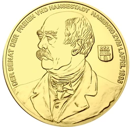 Otto von Bismarck, Cancelarul de Fier, aur comemorativ în replică