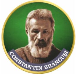 Constantin Brâncuși, 50 cenţi, motiv colorat