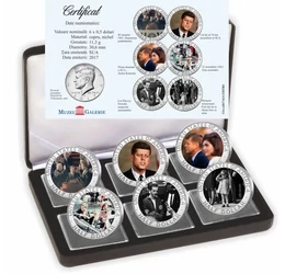 John F. Kennedy – monede pictate, 6 x 1/2 dolar, SUA, 2017