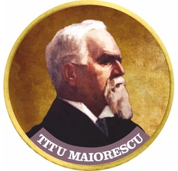 Titu Maiorescu, 50 cenţi, motiv colorat