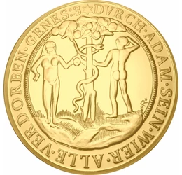 Adam şi Eva în Grădina Edenului, 6 ducaţi, replică