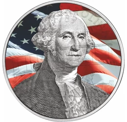 George Washington, 25 cenţi, color, SUA, 1999-2009