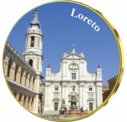 Loreto,  „Casa Maicii Domnului”, medalie colorată