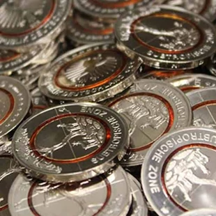 Monede noi, cu inel din polimer