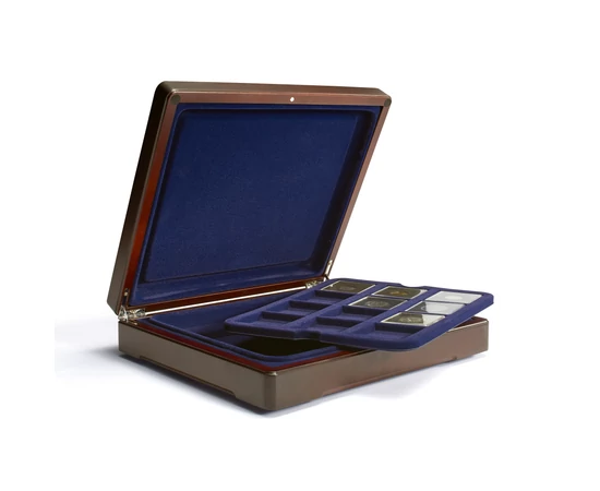 Cutie exclusivă din lemn pentru capsule QUADRUM