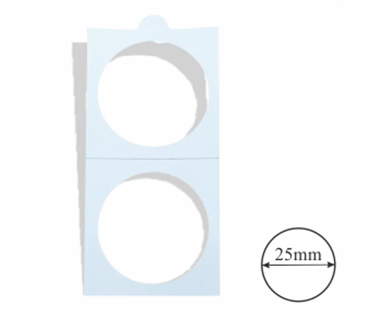 Carton pt. păstr. monedelor 25 mm