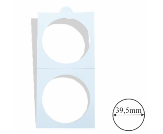 Carton pt. păstr. monedelor 39,5 mm