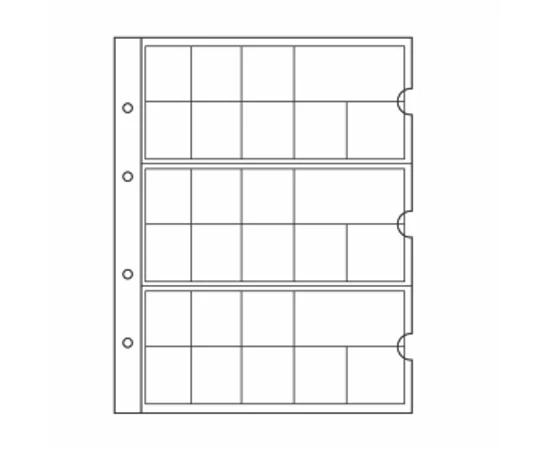 Filă de album pentru set de 3 euro