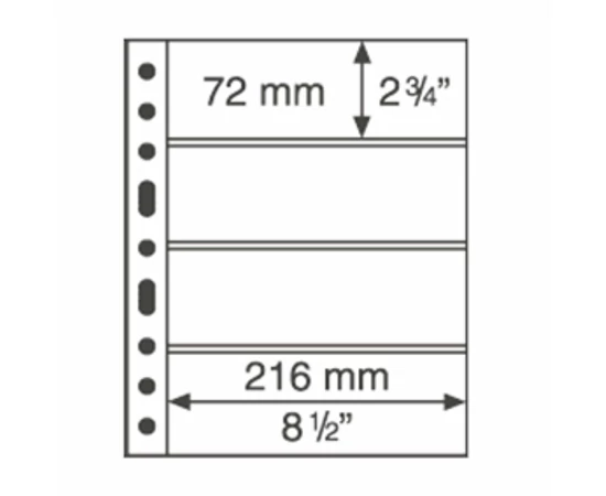 GRANDE file de album, bancnote, 4 folii 