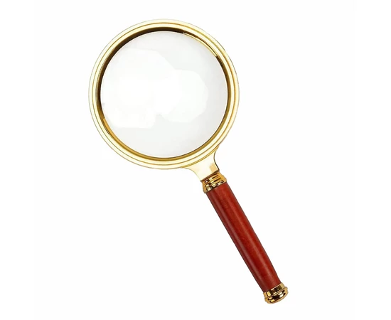 Lupă cu mâner, diametru 80 mm