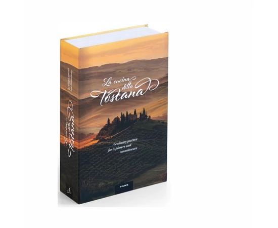 Seif metalic secret tip carte, copertă Toscana