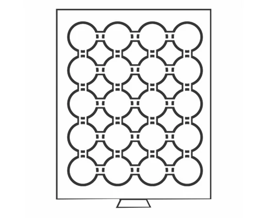 Tavă pt. păstrarea mon., 20 x O 39 mm