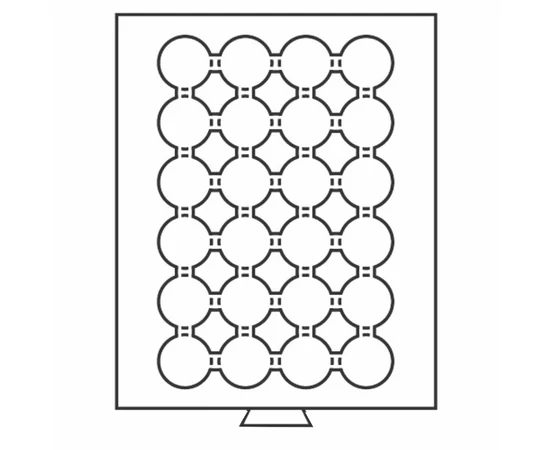 Tavă pt. păstrarea mon., 24 x O 34 mm
