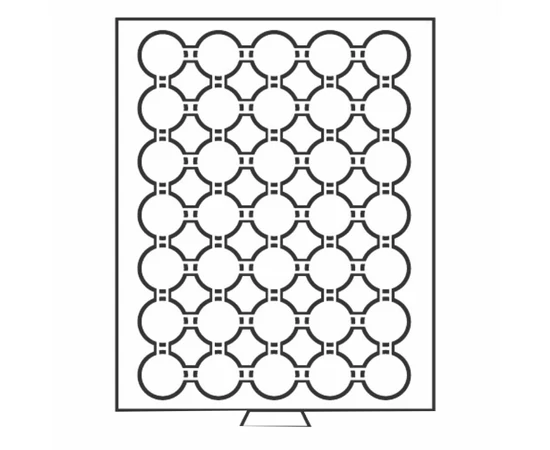 Tavă pt. păstrarea mon., 35 x O 29 mm 