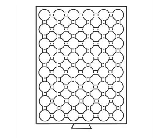 Tavă pt. păstrarea mon., 48 x O 21,5 mm 