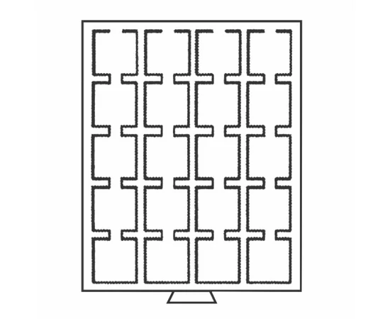 Tavă pt. păstrarea mon., capsule QUADRUM