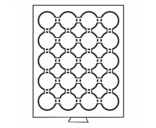 Tavă pt. păstrarea mon. de inv. 20x41 mm