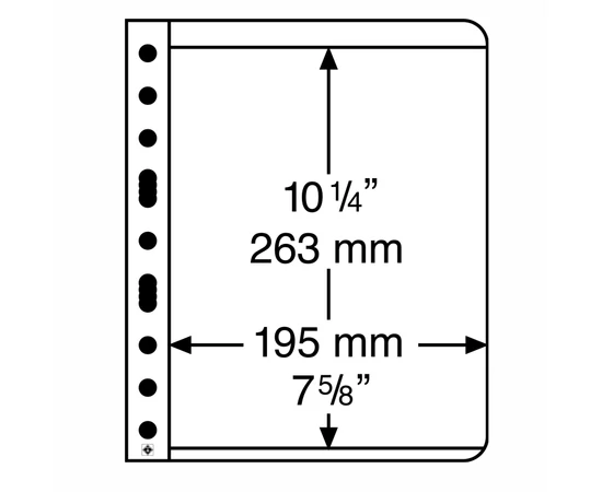 VARIO filă de album, 1 buzunar