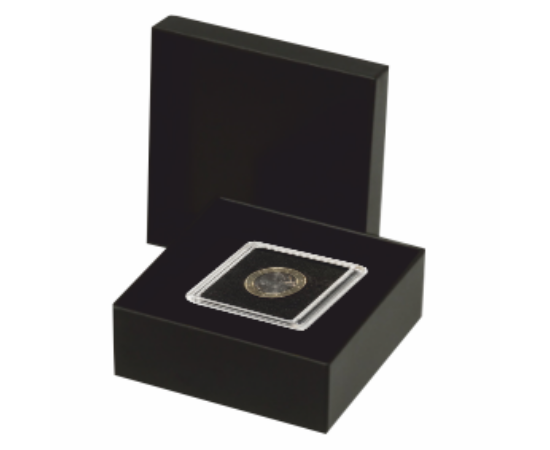 Cutie pentru monede în capsule pătrate (1 x Quadrum 50x50 mm)