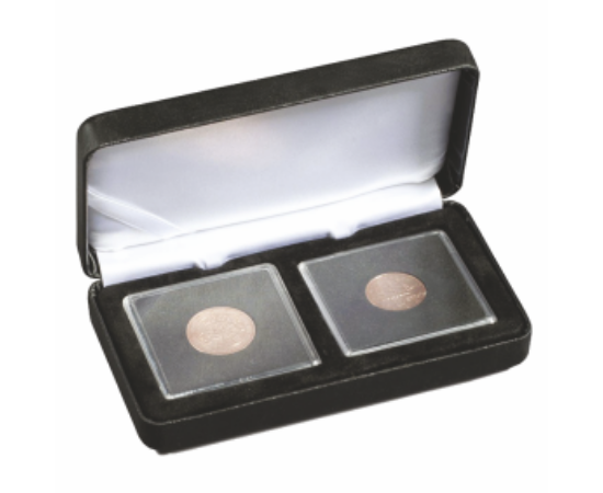 Cutii NOBILE pentru monede în capsule pătrate (2 x Quadrum)