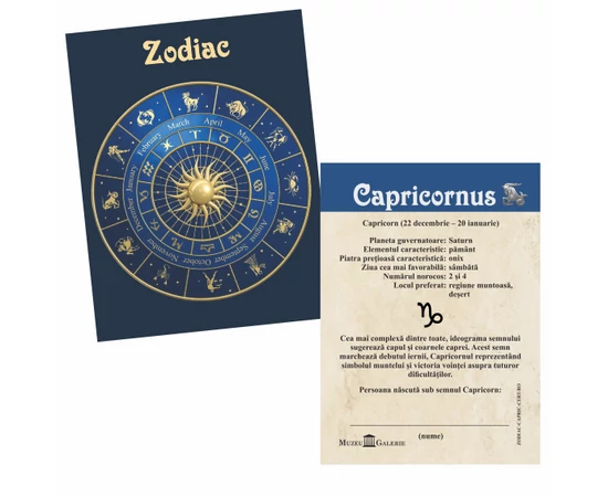 Capricorn  medalie zodiac  ambalată exclusiv