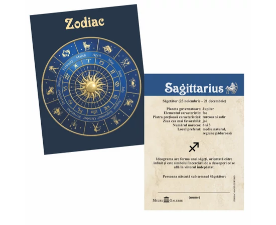 Săgetător  medalie zodiac  ambalată exclusiv