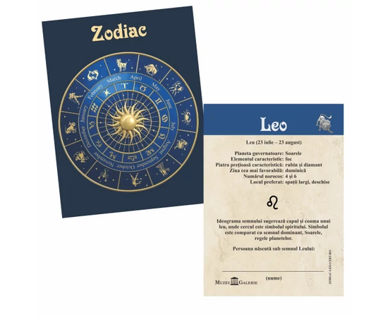Leu  medalie zodiac  ambalată exclusiv