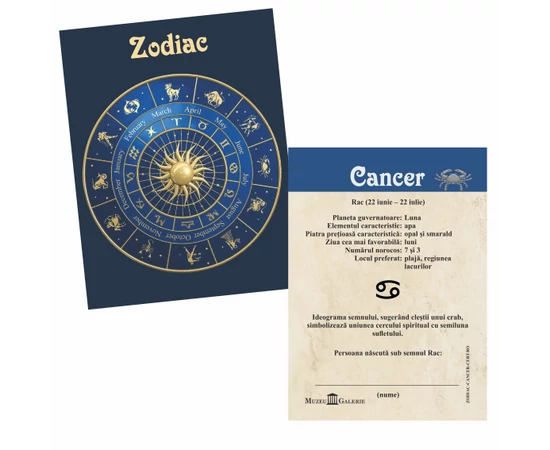 Rac  medalie zodiac  ambalată exclusiv