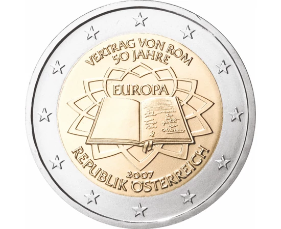 Tratatul de la Roma, 2 euro, Austria, 2007