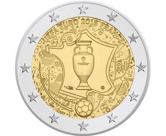  2 euro, Cupa UEFA, 2016 Franţa