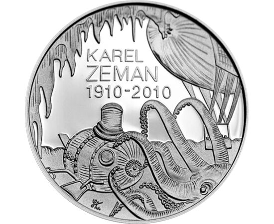 200 kč, Karel Zeman, Ag, proof,2010 Cehia