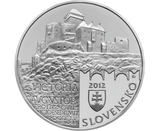 20 euro, Cast. Trenčin, Ag, bu, 2012 Slovacia