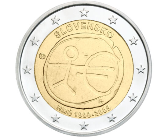 2 euro,amb.exclusiv, UEM 2009 Slovacia