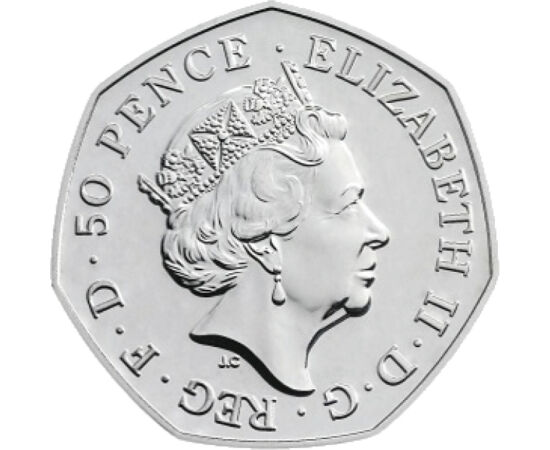 50 pence, Oameni, inscripţii, 2018 Marea Britanie