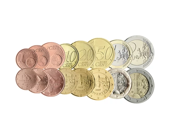 Primii euro slovaci în set Slovacia