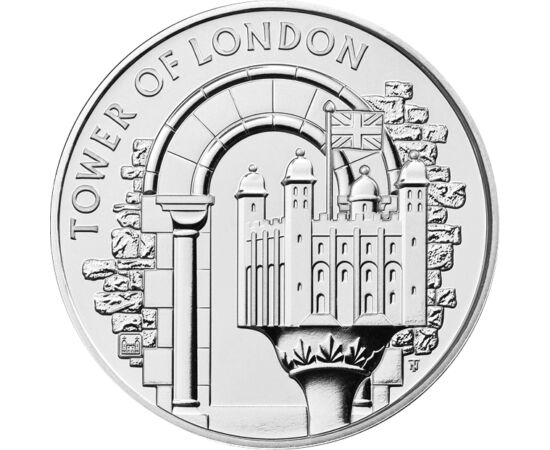 5 lire,The Tower-Turnul Alb,2020 Marea Britanie