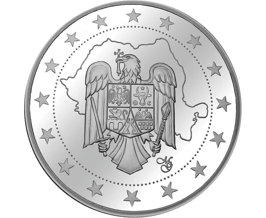 Mihai Eminescu, medalie placată cu aur pur