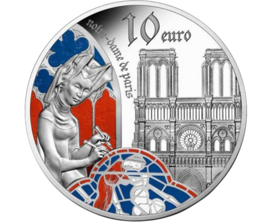 10 euro, Notre Dame, Ag, 2020 Franţa