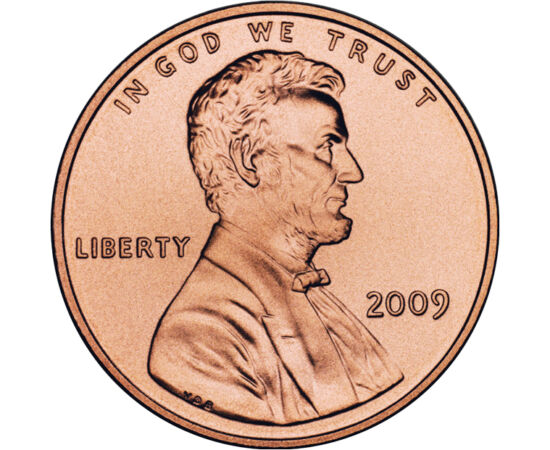 1 cent, Abraham Lincoln, 2009 SUA