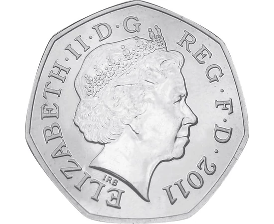 50 pence  William Shakespeare Marea Britanie