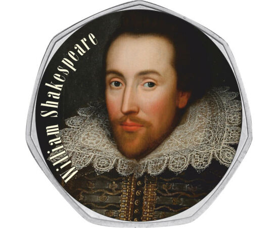 50 pence, William Shakespeare Marea Britanie