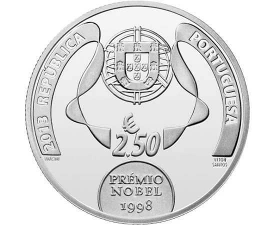 2 5 euro  J. Saramango  2013 Portugalia