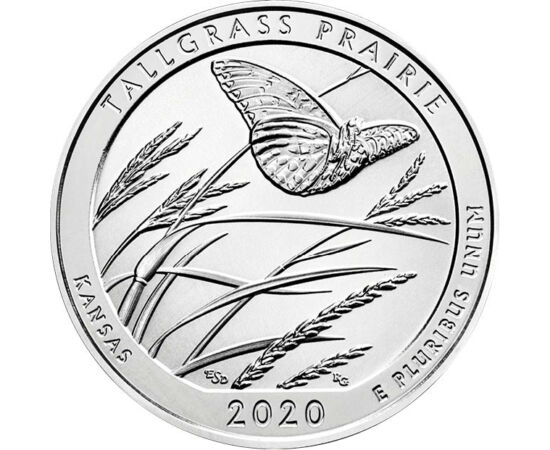 25 cenţi, PN Tallgrass, 2020 SUA
