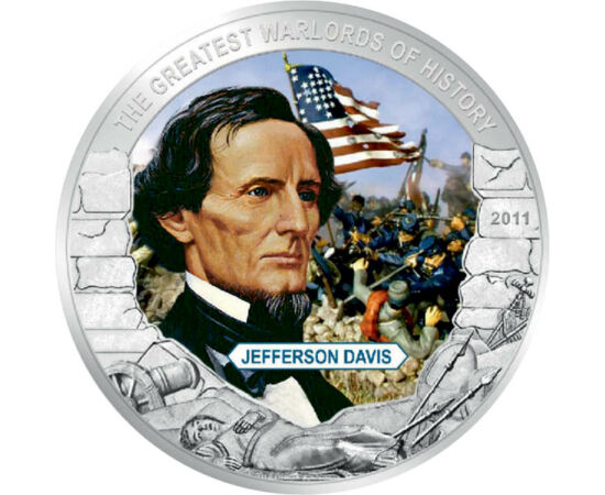 5 dolari, Jefferson Davis, Lib.2011 Liberia
