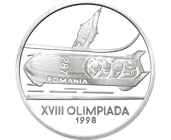 100 lei, Olimpiadă, Bob, Ag., 1998 România